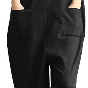 Women's Plus Size Overalls Wide Leg Loose Baggy Jumpsuit Rompers